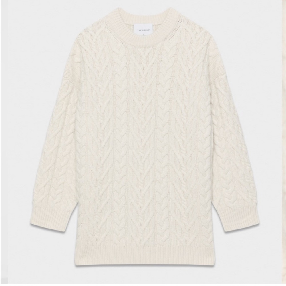 Aritzia Oversized Cable Knit Sweater